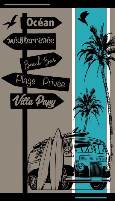 Serviette de plage - Drap de plage